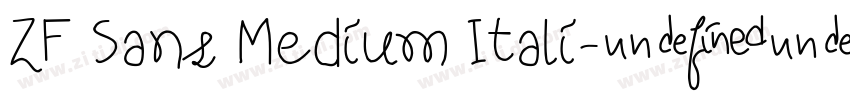 ZF Sans Medium Itali字体转换